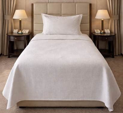 Hotel Coverlets & Bedspreads – Large Check - CWDH