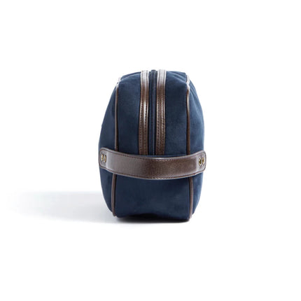 Hunto Heritage Suede Washbag With PU Leather Accents - hospitality