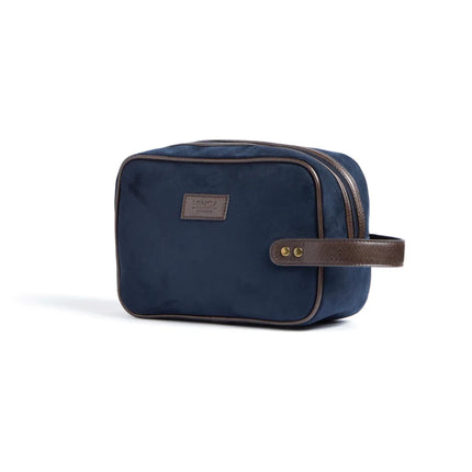 Hunto Heritage Suede Washbag With PU Leather Accents - hospitality