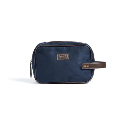 Hunto Heritage Suede Washbag With PU Leather Accents - hospitality