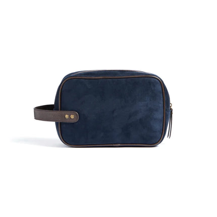 Hunto Heritage Suede Washbag With PU Leather Accents - hospitality