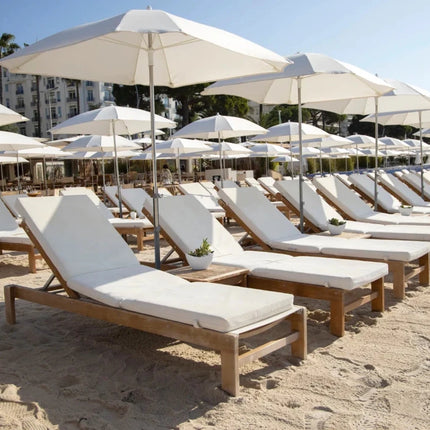 IBIZA Sunlounger Teak Outdoor Sun Bed - hospitality