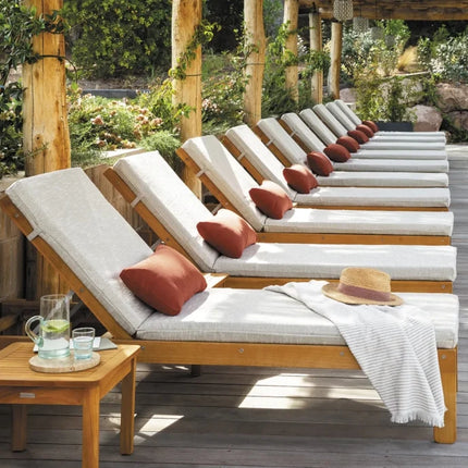IBIZA Sunlounger Teak Outdoor Sun Bed - hospitality