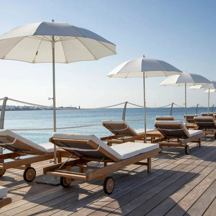 IBIZA Sunlounger Teak Outdoor Sun Bed - hospitality