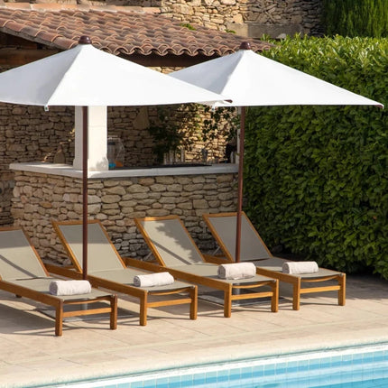 IBIZA Sunlounger Teak Outdoor Sun Bed - hospitality