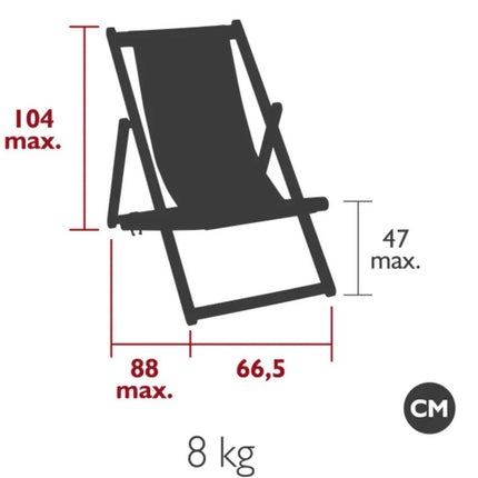 IBIZA Teak Deckchair - hospitality