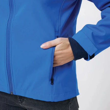IMakal women recycled polyester soft shell jacket - hospitality
