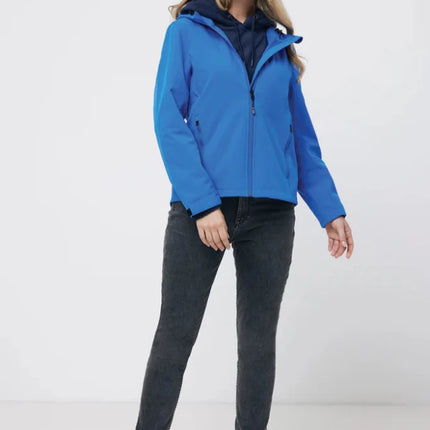 IMakal women recycled polyester soft shell jacket - hospitality