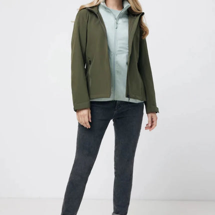 IMakal women recycled polyester soft shell jacket - hospitality