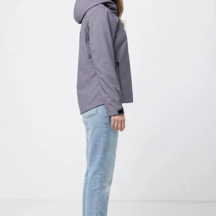 IMakal women recycled polyester soft shell jacket - hospitality