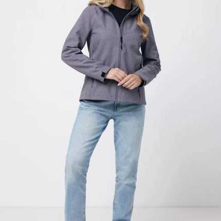 IMakal women recycled polyester soft shell jacket - hospitality