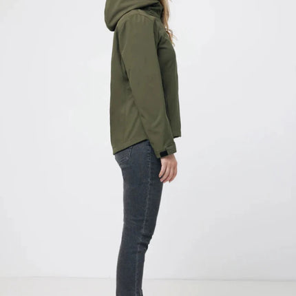IMakal women recycled polyester soft shell jacket - hospitality
