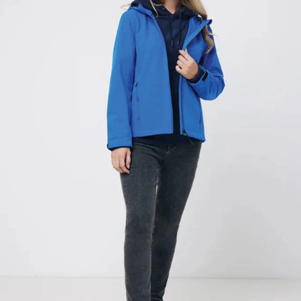IMakal women recycled polyester soft shell jacket - hospitality