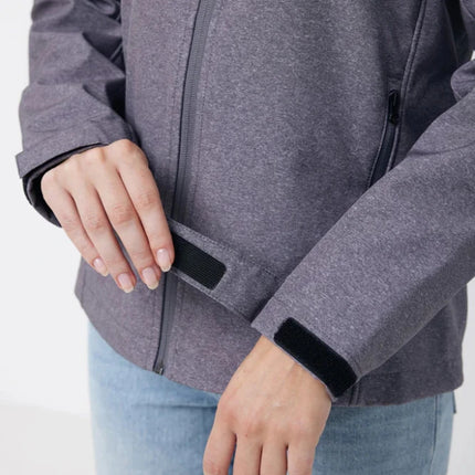 IMakal women recycled polyester soft shell jacket - hospitality