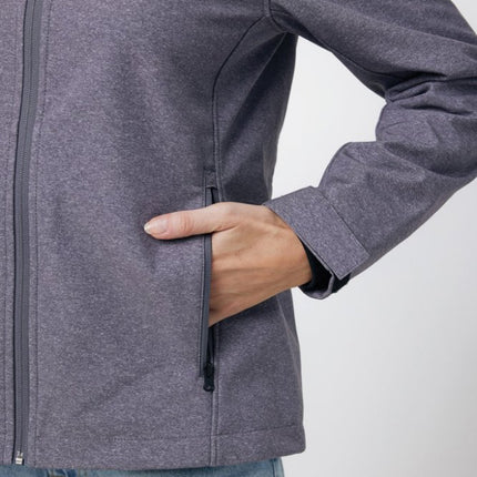 IMakal women recycled polyester soft shell jacket - hospitality