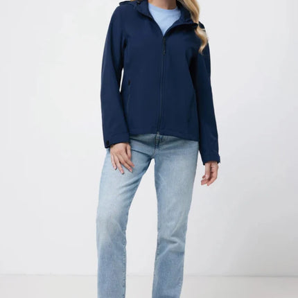 IMakal women recycled polyester soft shell jacket - hospitality