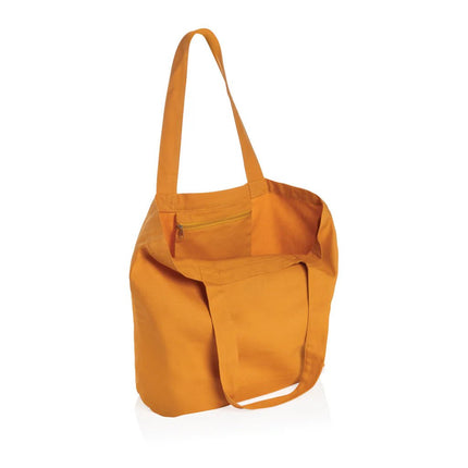 Impact Aware™ 240 gsm rcanvas shopper w/pocket - hospitality