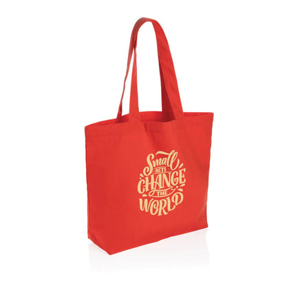 Impact Aware™ 240 gsm rcanvas shopper w/pocket - hospitality