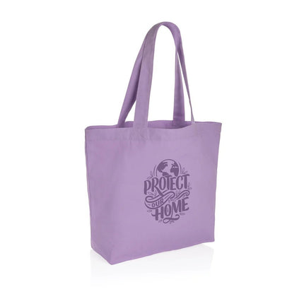 Impact Aware™ 240 gsm rcanvas shopper w/pocket - hospitality