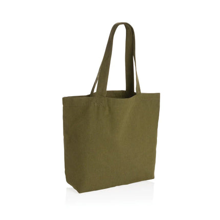 Impact Aware™ 240 gsm rcanvas shopper w/pocket undyed - hospitality