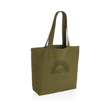 Impact Aware™ 240 gsm rcanvas shopper w/pocket undyed - hospitality