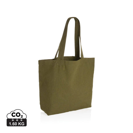 Impact Aware™ 240 gsm rcanvas shopper w/pocket undyed - hospitality