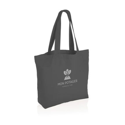 Impact Aware™ 240 gsm rcanvas shopper w/pocket undyed - hospitality
