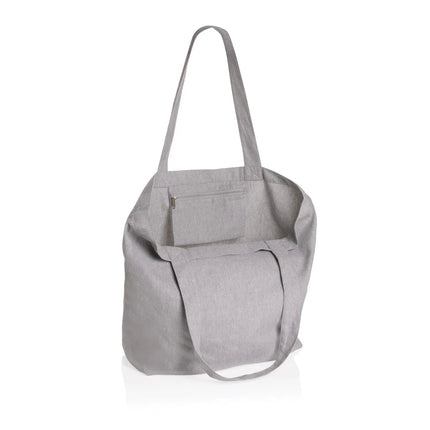Impact Aware™ 240 gsm rcanvas shopper w/pocket undyed - hospitality