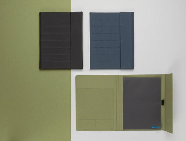 Impact Aware™ A4 portfolio with magnetic closure - hospitality