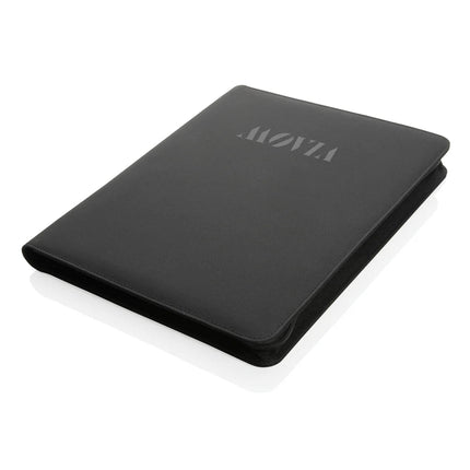 Impact Aware™ deluxe 300D tech portfolio with zipper - hospitality