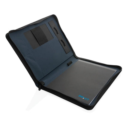 Impact Aware™ deluxe 300D tech portfolio with zipper - hospitality