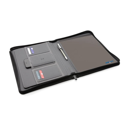 Impact AWARE™ RPET A4 portfolio with zipper - hospitality
