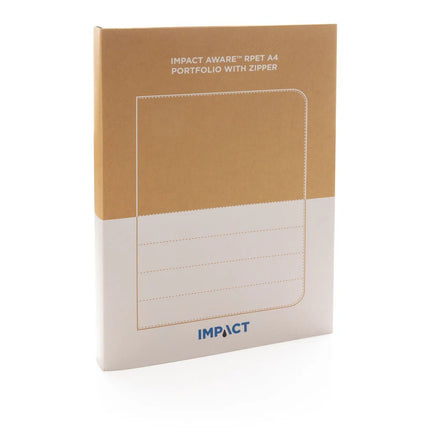 Impact AWARE™ RPET A4 portfolio with zipper - hospitality