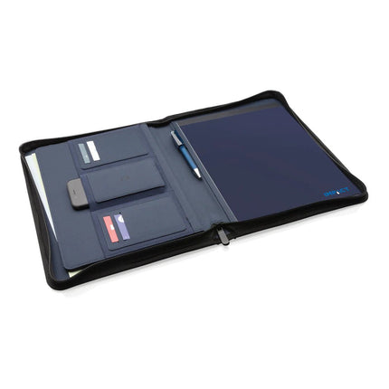 Impact AWARE™ RPET A4 portfolio with zipper - hospitality