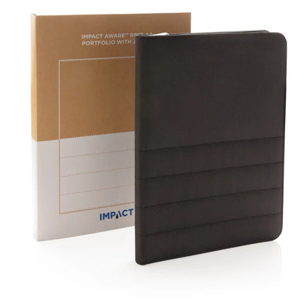Impact AWARE™ RPET A4 portfolio with zipper - hospitality