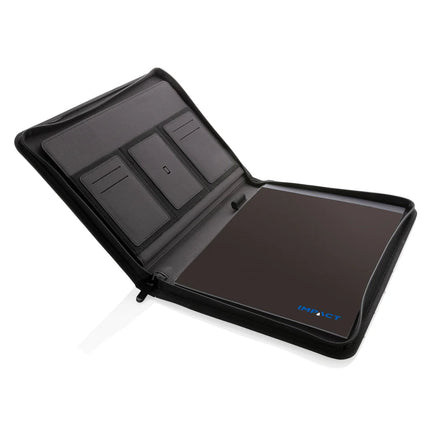 Impact AWARE™ RPET A4 portfolio with zipper - hospitality