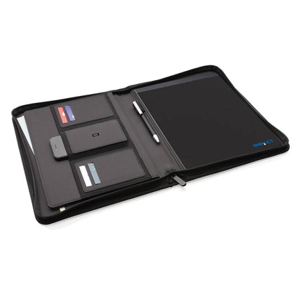 Impact AWARE™ RPET A4 portfolio with zipper - hospitality