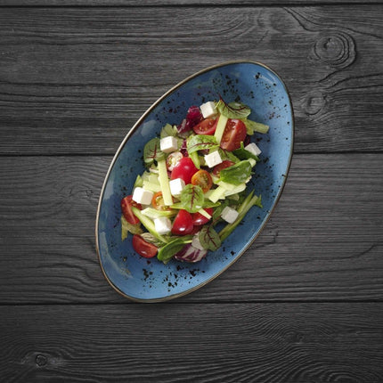 Iris organic shape plate, 350x210mm - hospitality