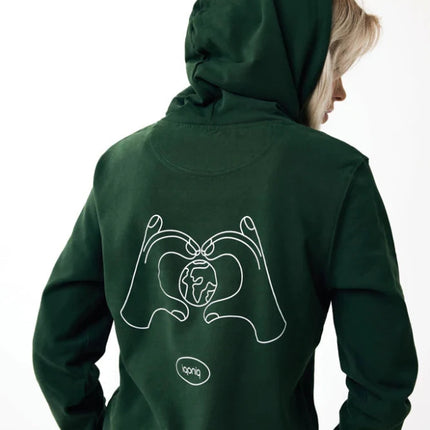 Jaspe recycled cotton hoodie - hospitality