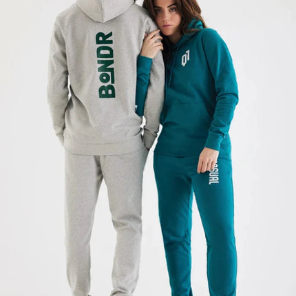 Jaspe recycled cotton hoodie - hospitality