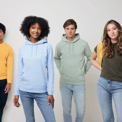 Jaspe recycled cotton hoodie - hospitality
