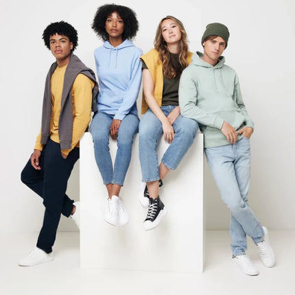 Jaspe recycled cotton hoodie - hospitality