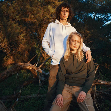 Jaspe recycled cotton hoodie - hospitality