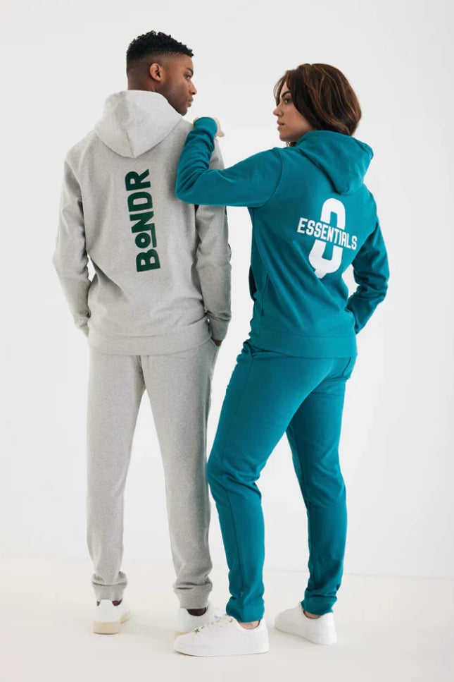 Jaspe recycled cotton hoodie - hospitality