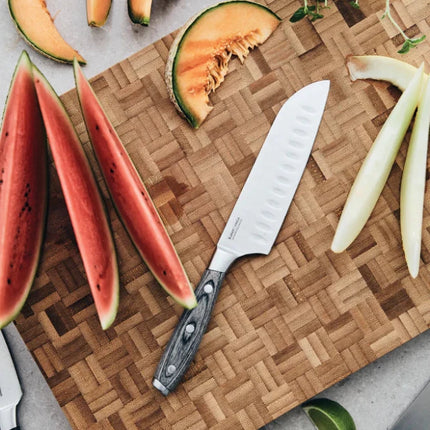 Kaiser Collection Santoku Knife German X50CrMoV15 Steel With Pakkawood Handle 14 Cm Blade Precision Craftsmanship - hospitality