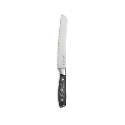 Kaiser X50CrMoV15 German Steel Bread Knife With Pakkawood Handle Lux Collection Edition - hospitality