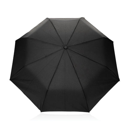 Kaycey 21" AWARE™ RPET Acacia wood mini auto open umbrella - hospitality