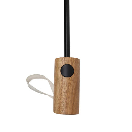 Kaycey 21" AWARE™ RPET Acacia wood mini auto open umbrella - hospitality