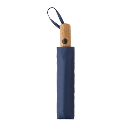 Kaycey 21" AWARE™ RPET Acacia wood mini auto open umbrella - hospitality