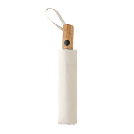 Kaycey 21" AWARE™ RPET Acacia wood mini auto open umbrella - hospitality